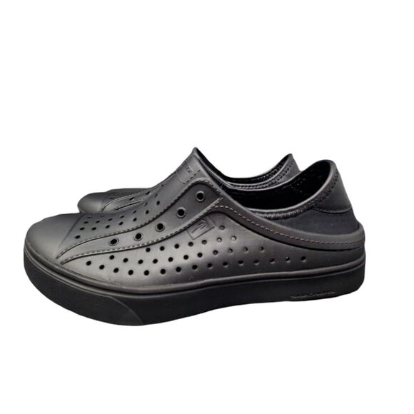 Skechers Foamies Vista Sneakers Shoes Size 10 Solid Black Cal Dreaming 111260 - Picture 2 of 10